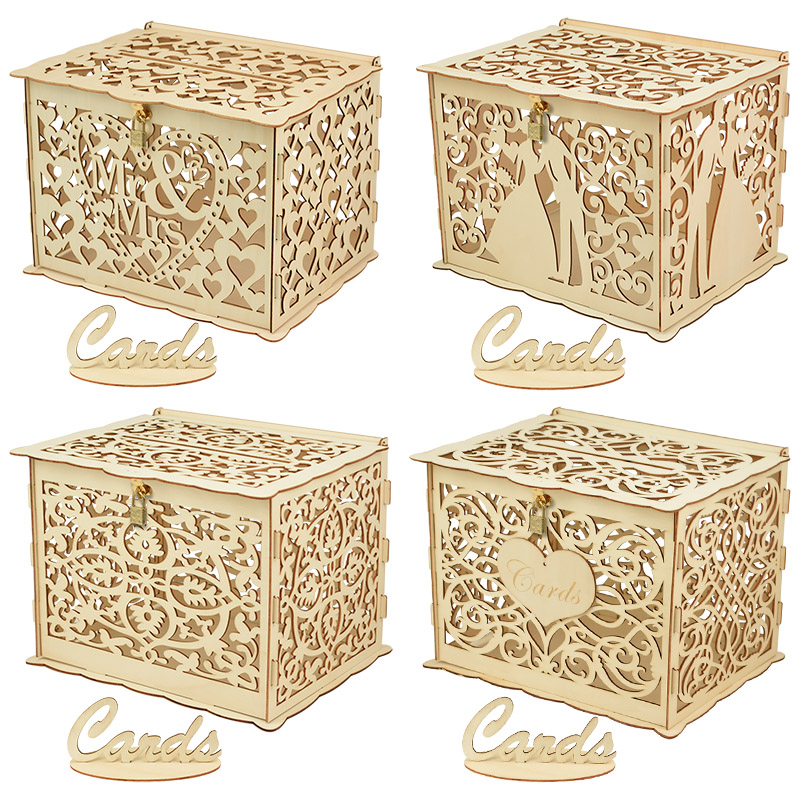 Wedding Supply.Box - 30X24X21cm DIY Kotak Kartu Hadiah Pernikahan