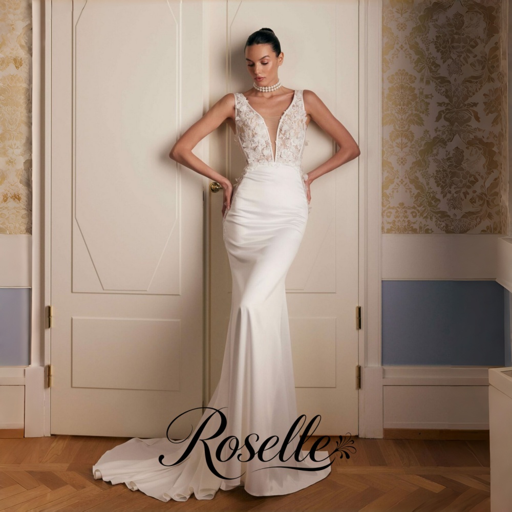 Wedding Qw - ROSELLE Gaun Pengantin Putri Duyung Berenda