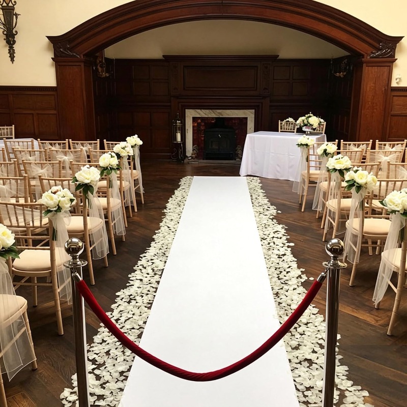 Aisle Runner White - Karpet Lorong Putih, Digunakan untuk Dekorasi