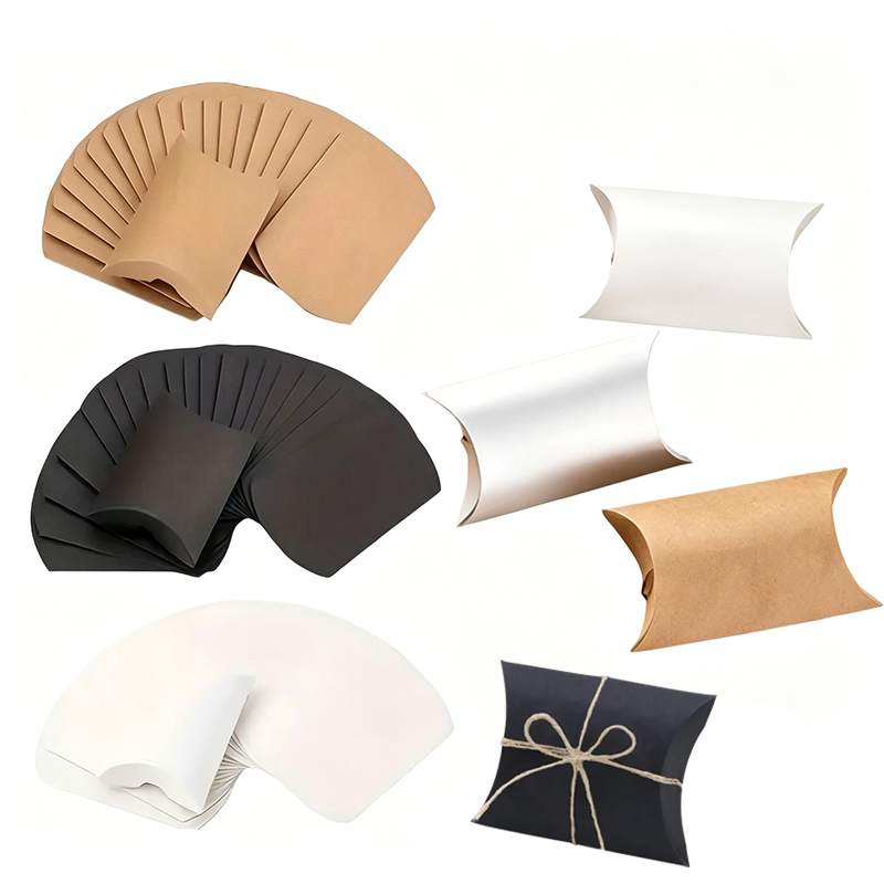 Wedding Supply.Box - 50/100 Buah Kotak Bantal Kertas Kraft