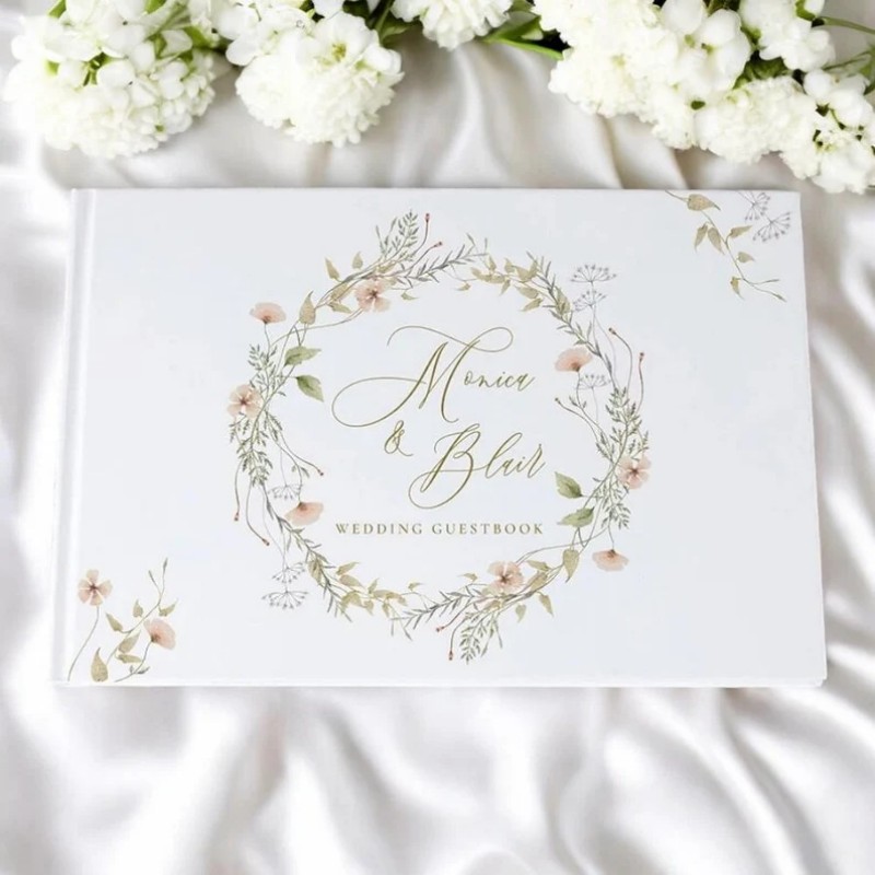 Personalized Guest Book - Buku Tamu Pernikahan yang Dipersonalisasi dengan