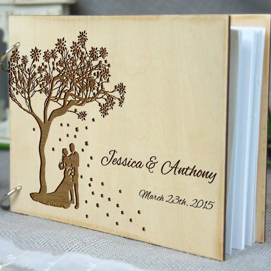 Personalized Guest Book - Buku Tamu Masuk Akrilik Bening Pernikahan