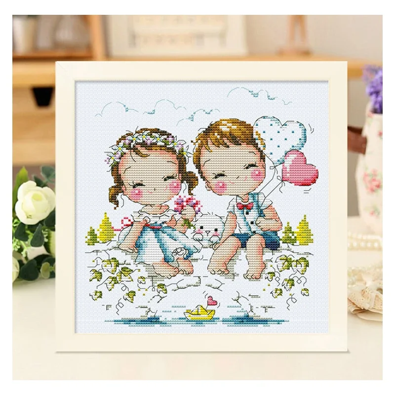 Wedding Package Gold - Kit Jahit Silang Terhitung Amishop, Koleksi