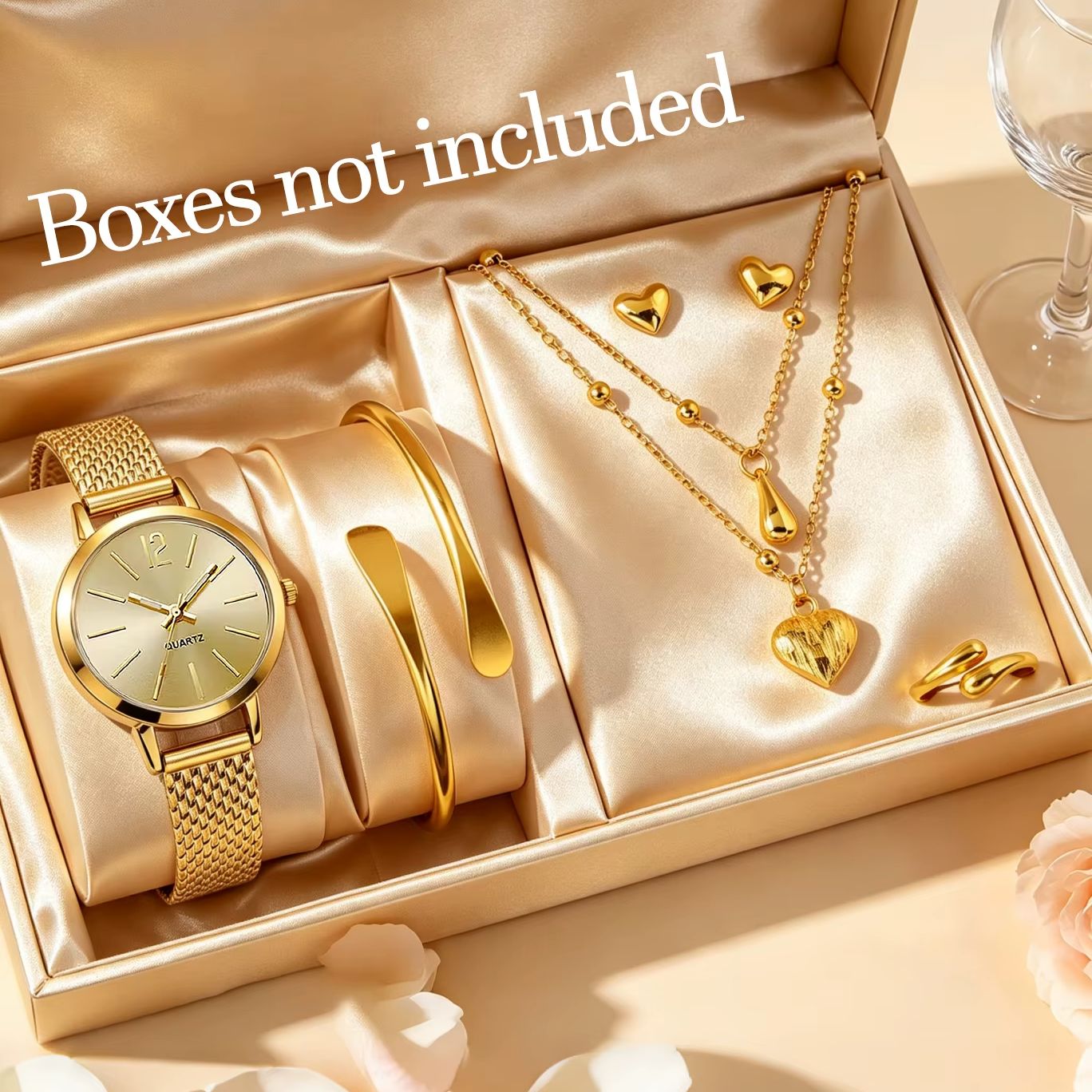 Wedding Package Gold - Set Perhiasan dan Jam Tangan Emas