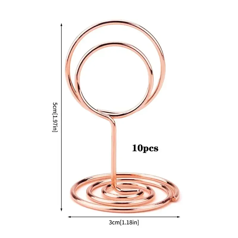 10 Buah Tempat Kartu Logam Pen - Table Number Gold ulasan dan harga