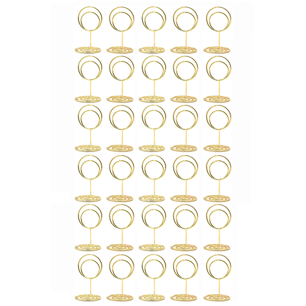 30 Paket Penyangga Kartu Meja  - Table Number Gold ulasan dan harga