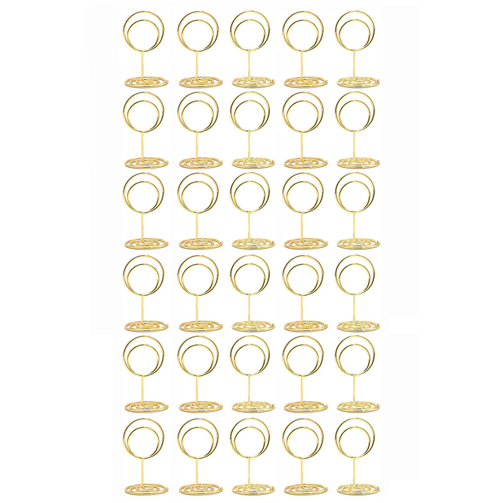 30 Paket Penyangga Kartu Meja  - Table Number Gold ulasan dan harga