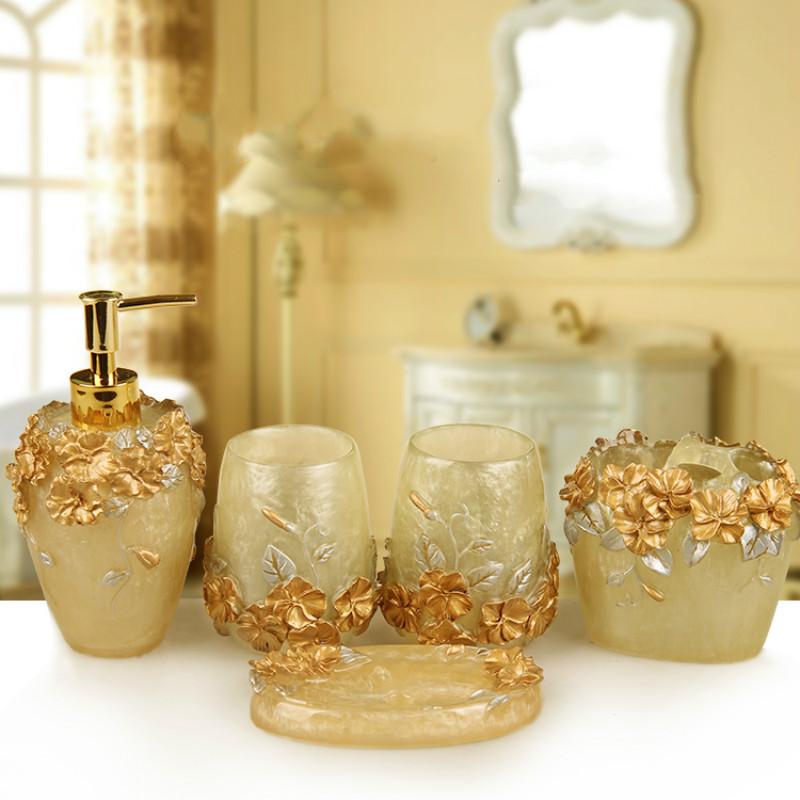 Perlengkapan Kamar Mandi Resin - Wedding Bathroom Supply Kit ulasan dan harga