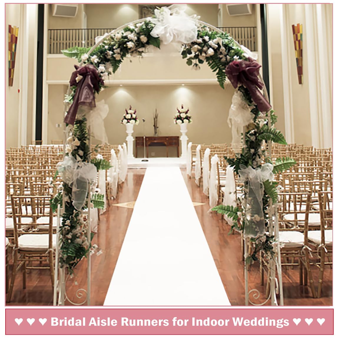 Karpet putih pernikahan Anti s - Aisle Runner White ulasan dan harga