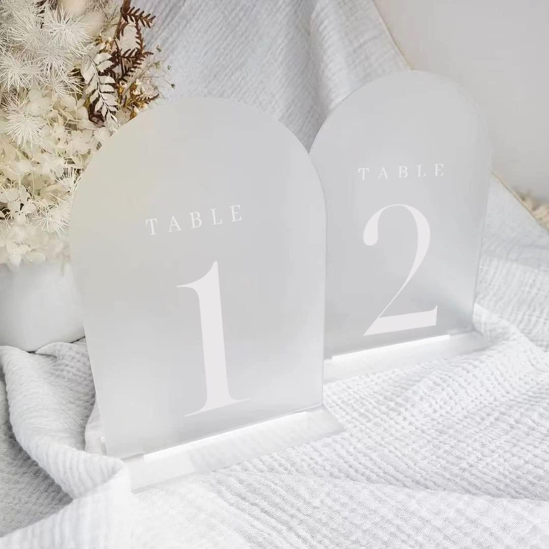 Nomor Meja Akrilik dengan Peny - Table Number Gold ulasan dan harga