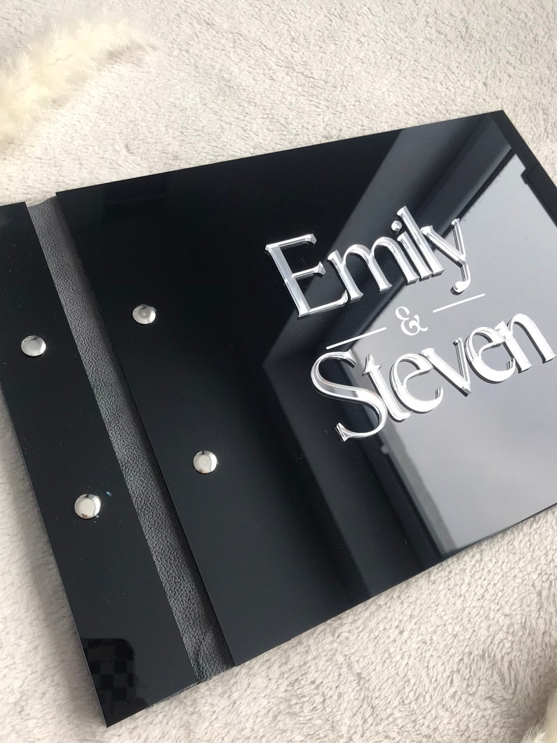 Buku Tamu Pernikahan Akrilik H - Personalized Guest Book ulasan dan harga