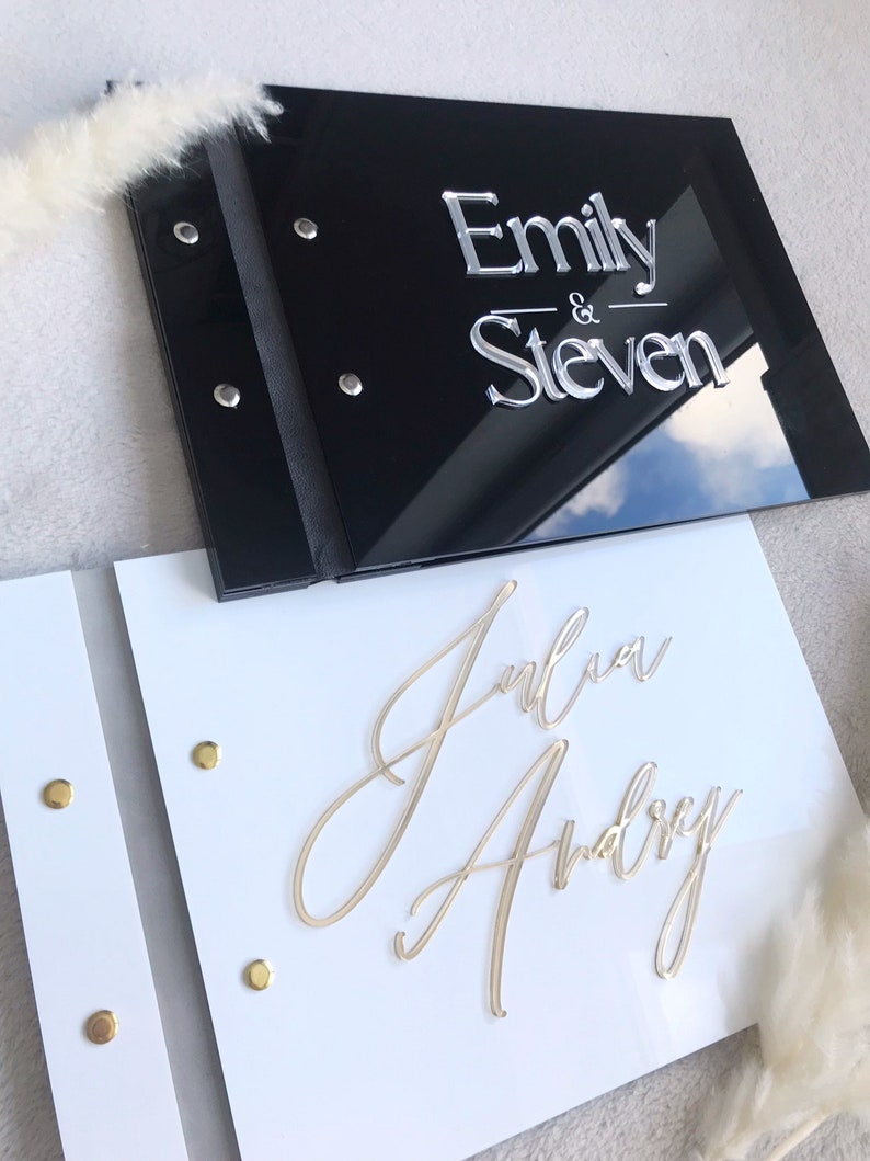 Buku Tamu Pernikahan Akrilik H - Personalized Guest Book ulasan dan harga
